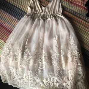 Lace and tulle dress